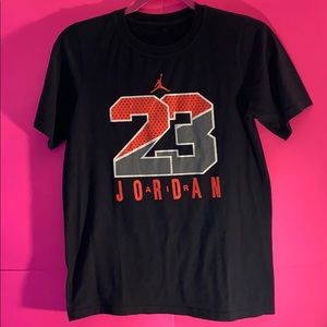 Black Jordan short sleeve T - shirt